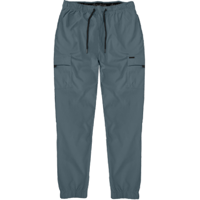 Tech fabric jogger παντελόνι με εξωτερικές τσέπες σε μπλε (stone blue)