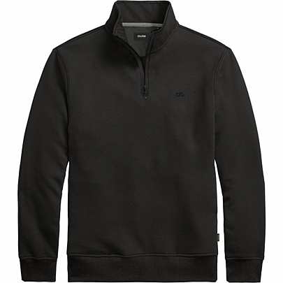 Half-zip Φουτεράκι (interlock)σε μαύρο