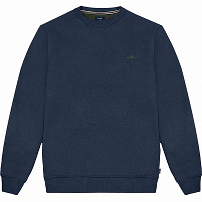 Μπλούζα φούτερ Round Neck Top (Terry Fleece)αχνούδιαστο σε μπλε σκούρο