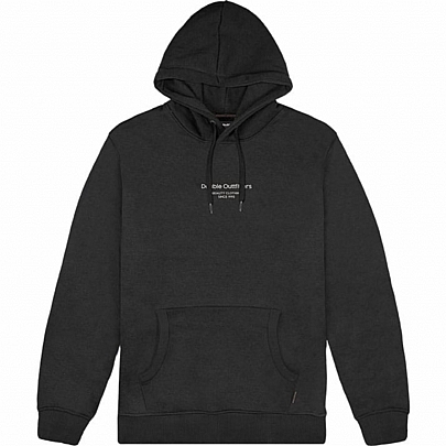 Hoodie Φούτερ Brushed Fleece με διακριτικό τύπωμα σε μαύρο