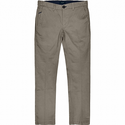 Chinos Pants (Special Fabric)με λεπτομέρειες σε μπεζ-μέντα χρώμα